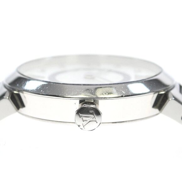 LOUIS VUITTON Tambour slim 8P diamond Silver Dial Quartz Ladies - Picture 4 of 6